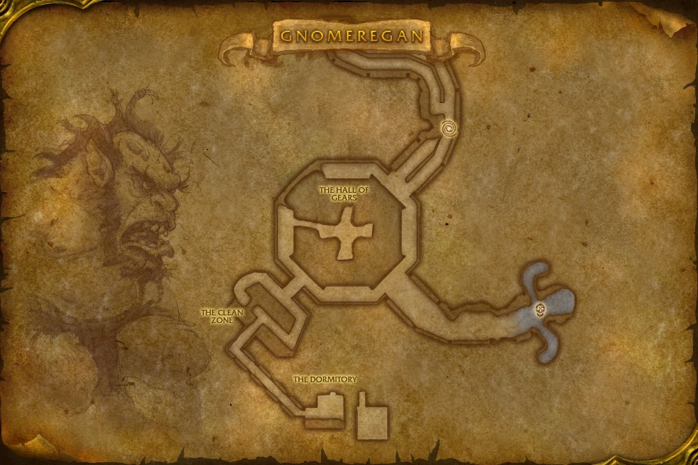 Gnomeregan dungeon map