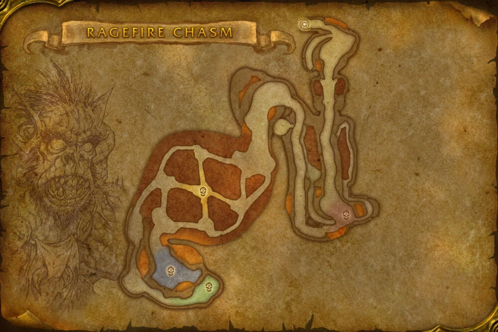 Ragefire Chasm dungeon map