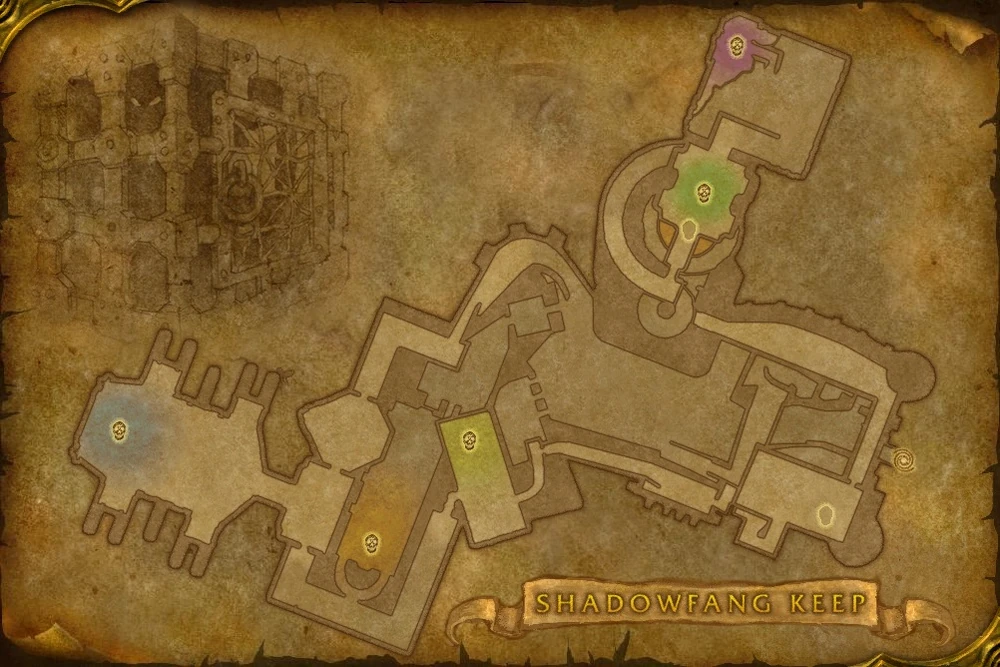 Shadowfang Keep dungeon map